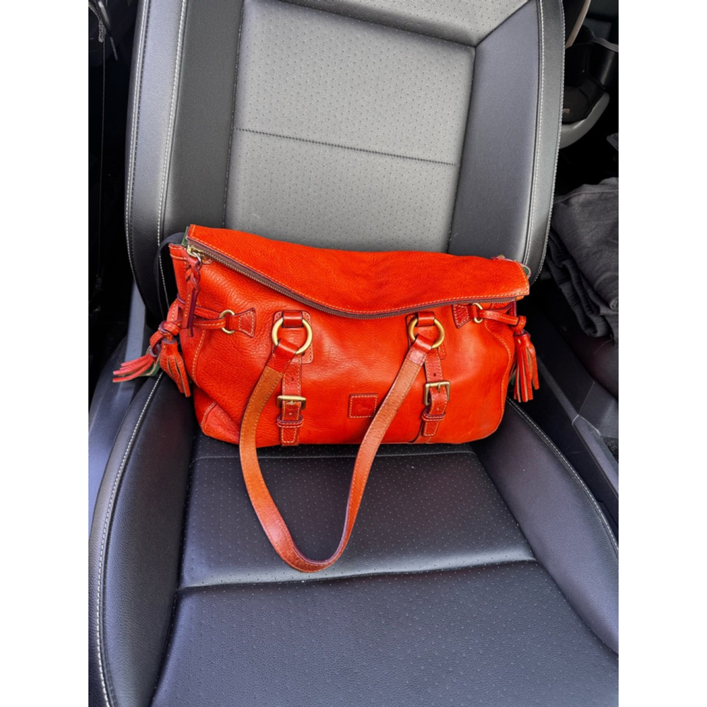 Dooney & Bourke Florentine Leather Satchel in Natural